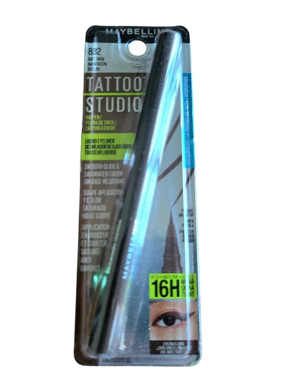 NWT 3 Pack Liquid Eyeliner - Maybelline Jet Black & Brown, Revlon Coloratay Teal